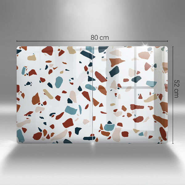 Placă din sticla protectie perete Piatra decorativa