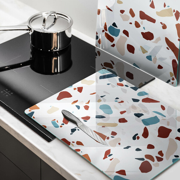 Placă din sticla protectie perete Piatra decorativa