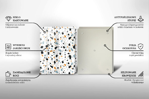 Placă din sticla protectie perete Gresie decorativa