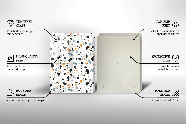 Placă din sticla protectie perete Gresie decorativa