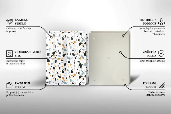 Placă din sticla protectie perete Gresie decorativa