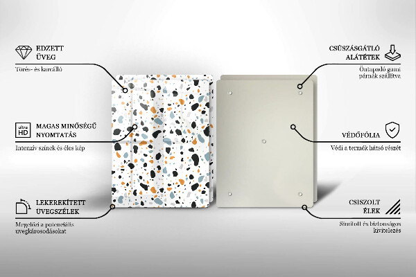 Placă din sticla protectie perete Gresie decorativa