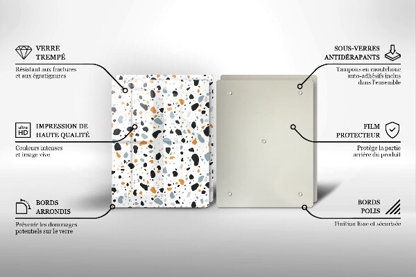 Placă din sticla protectie perete Gresie decorativa