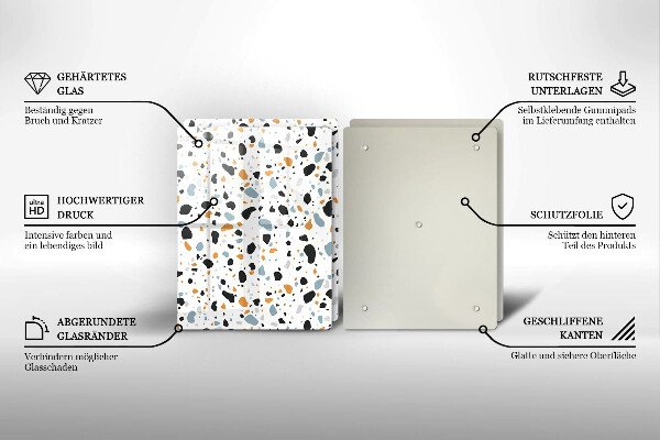 Placă din sticla protectie perete Gresie decorativa