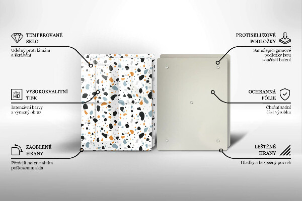 Placă din sticla protectie perete Gresie decorativa