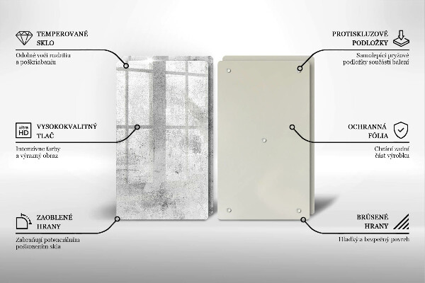 Placă din sticla protectie perete Textura de beton