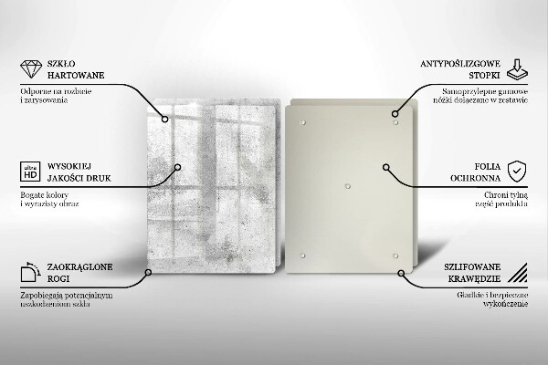 Placă din sticla protectie perete Textura de beton