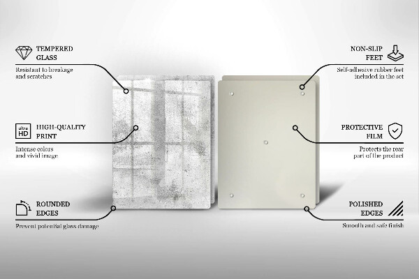 Placă din sticla protectie perete Textura de beton