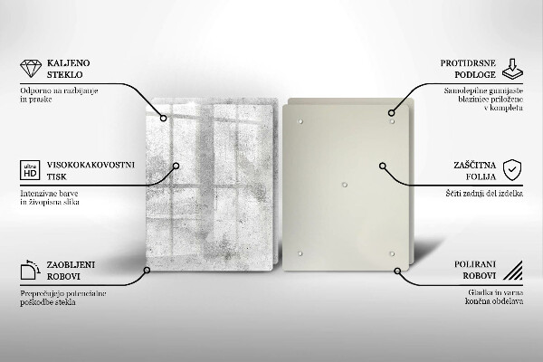 Placă din sticla protectie perete Textura de beton