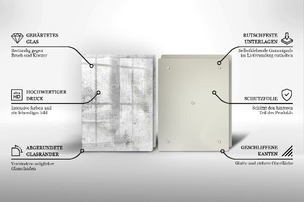 Placă din sticla protectie perete Textura de beton