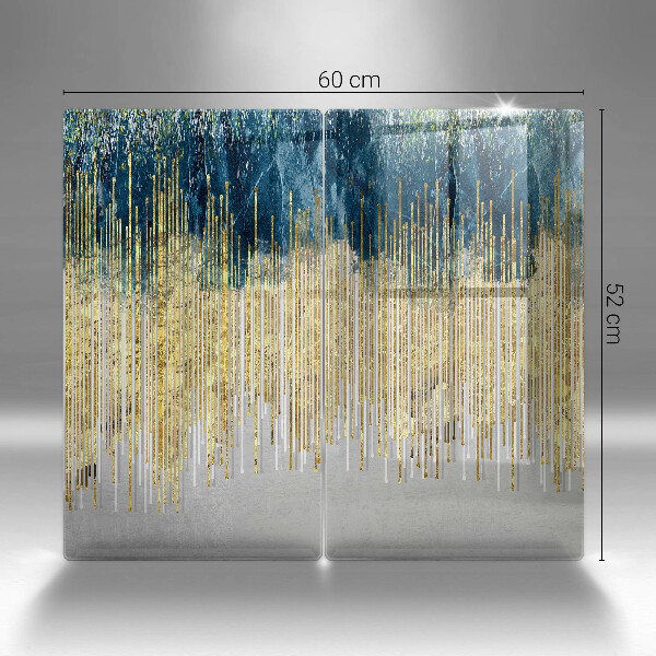 Placă din sticla protectie perete Abstracția designerului