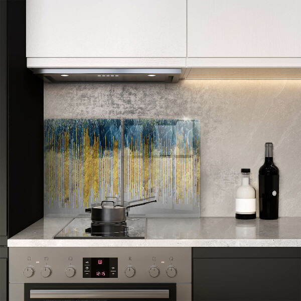 Placă din sticla protectie perete Abstracția designerului