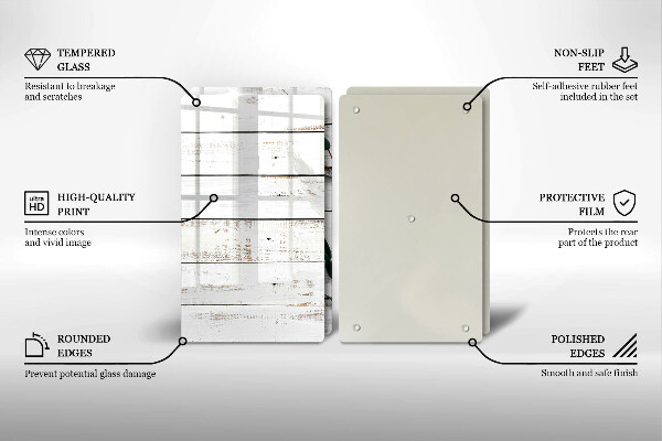 Placă sticla protectie aragaz Scânduri și frunze vechi