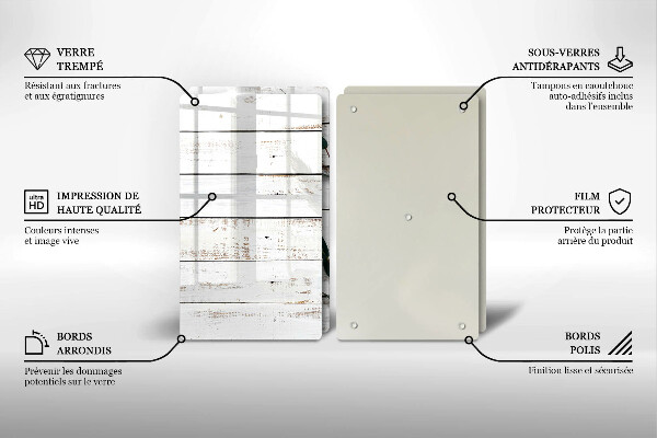 Placă sticla protectie aragaz Scânduri și frunze vechi