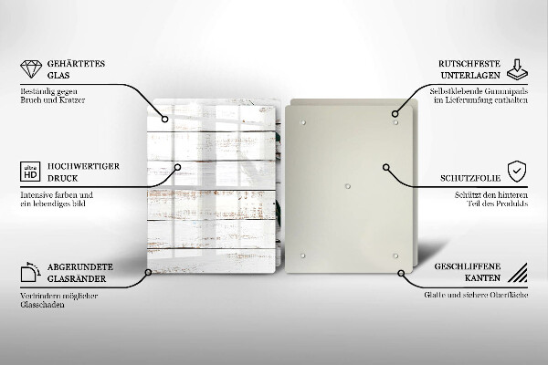 Placă sticla protectie aragaz Scânduri și frunze vechi