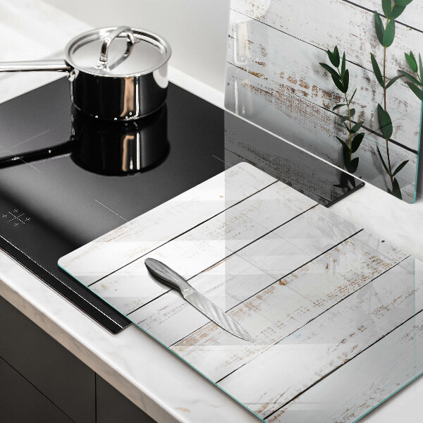 Placă sticla protectie aragaz Scânduri și frunze vechi