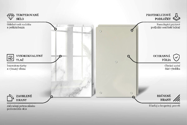 Placă sticla protectie aragaz Marmură modernă