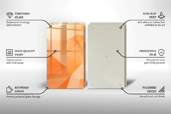 Placă sticla protectie aragaz Fundal geometric