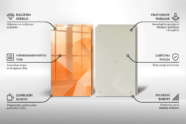 Placă sticla protectie aragaz Fundal geometric