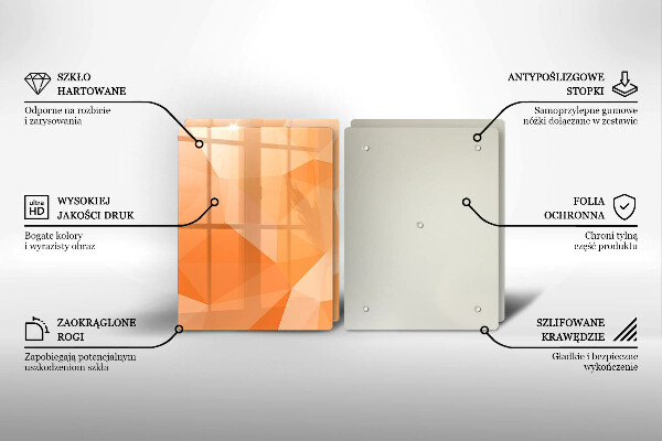 Placă sticla protectie aragaz Fundal geometric