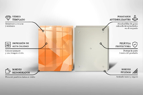 Placă sticla protectie aragaz Fundal geometric