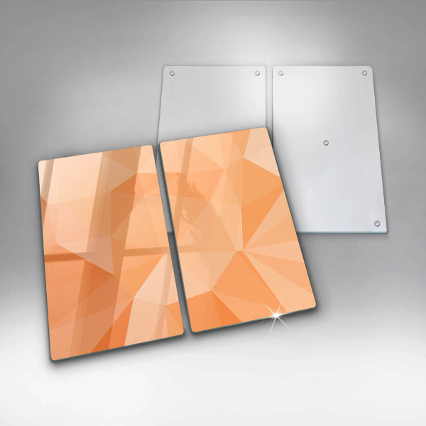 Placă sticla protectie aragaz Fundal geometric