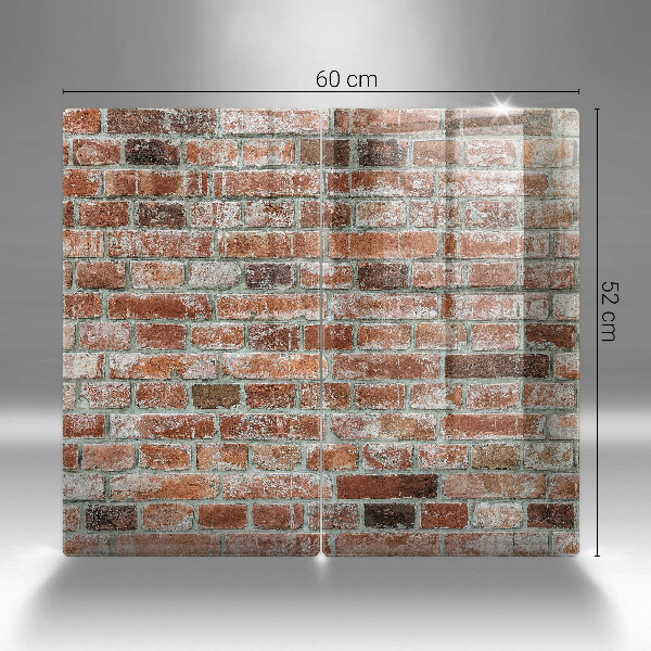 Placă sticla protectie aragaz Zid vechi de cărămidă