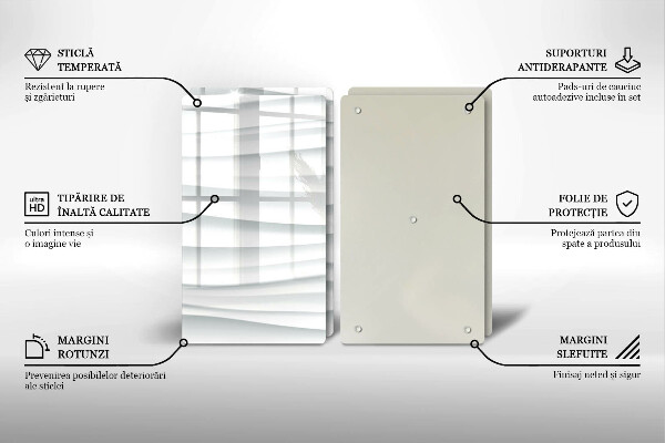 Placă sticla protectie aragaz Structură modernă