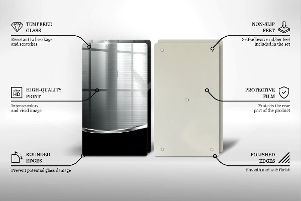 Placă sticla protectie aragaz Abstracție cu metal