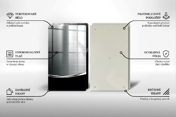 Placă sticla protectie aragaz Abstracție cu metal