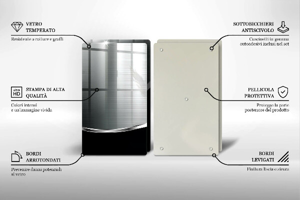 Placă sticla protectie aragaz Abstracție cu metal