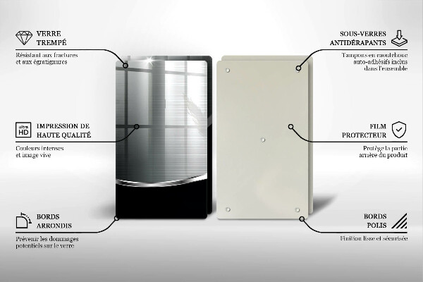 Placă sticla protectie aragaz Abstracție cu metal