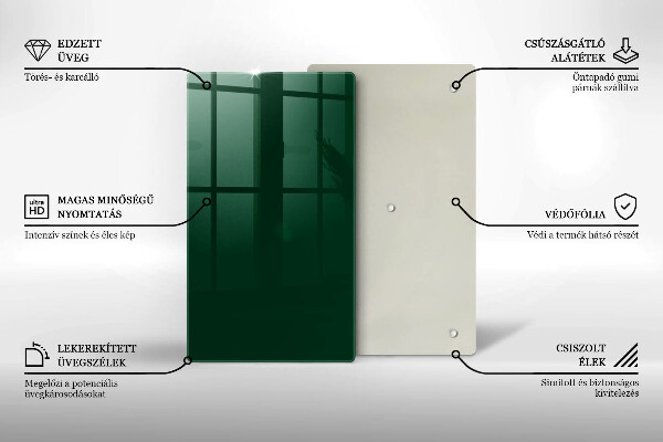 Placă protecție plita Culoarea verde