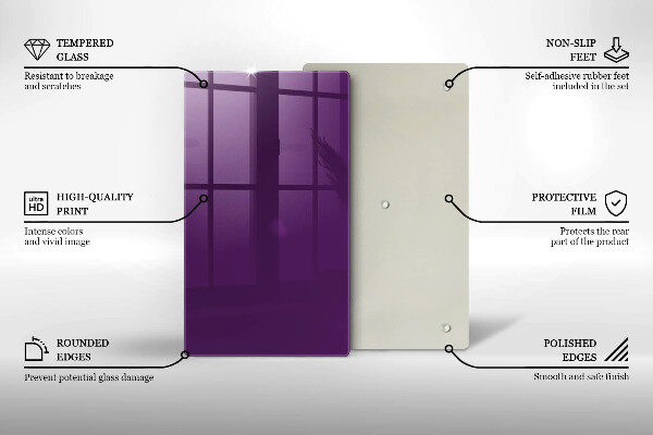 Placă protecție plita Culoare violet