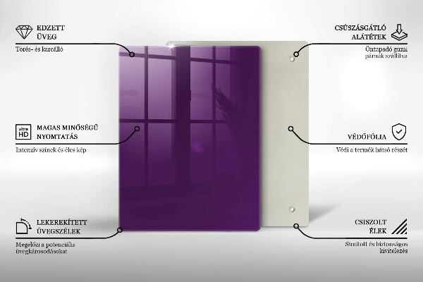 Placă protecție plita Culoare violet