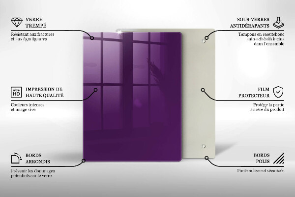 Placă protecție plita Culoare violet
