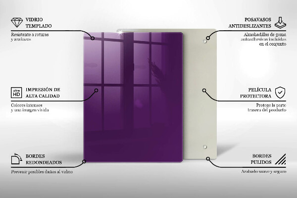 Placă protecție plita Culoare violet