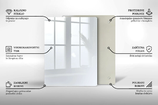 Placă protecție plita Culoare alba