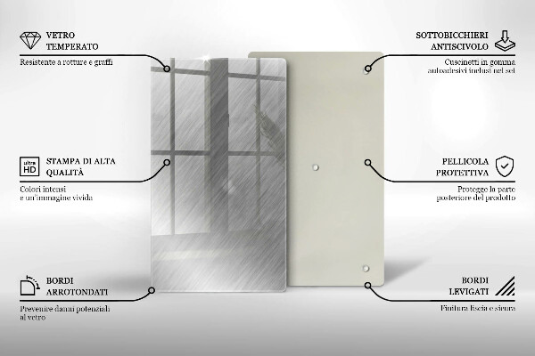 Placă din sticla protectie perete Fundal cu textură metalică