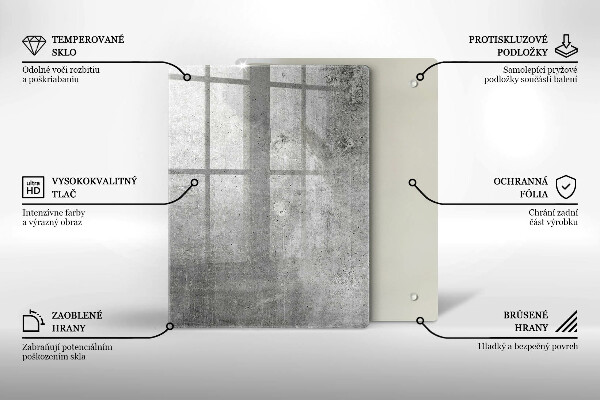 Placă din sticla protectie perete Textura de beton