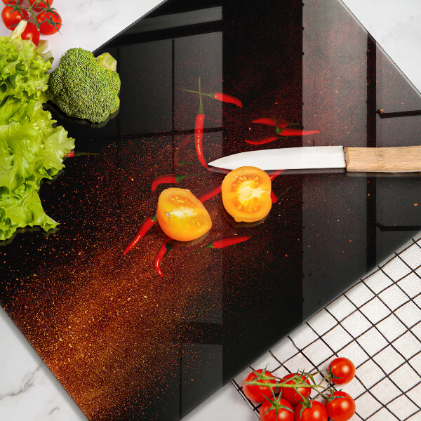 Placă din sticla protectie perete Ardei iute