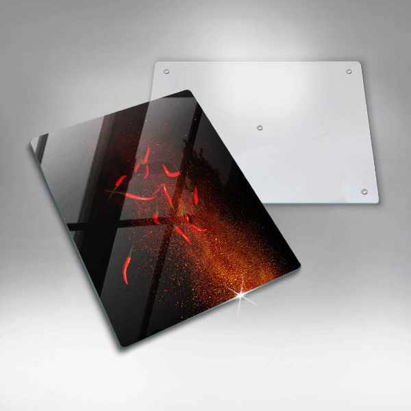 Placă din sticla protectie perete Ardei iute