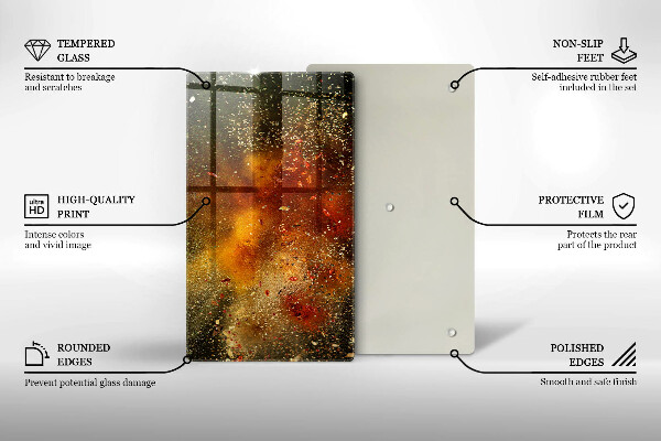 Placă protecție plita Condimente colorate