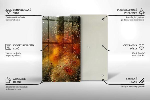 Placă protecție plita Condimente colorate