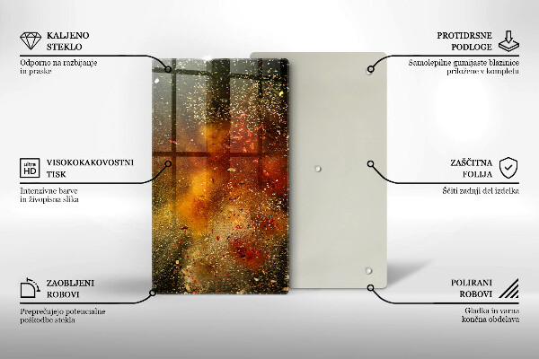 Placă protecție plita Condimente colorate