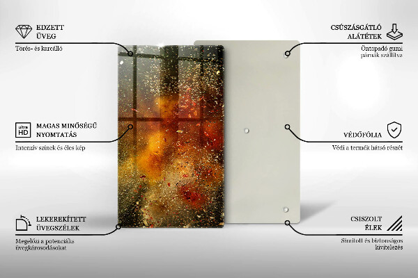 Placă protecție plita Condimente colorate