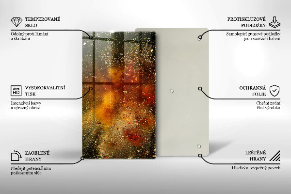 Placă protecție plita Condimente colorate