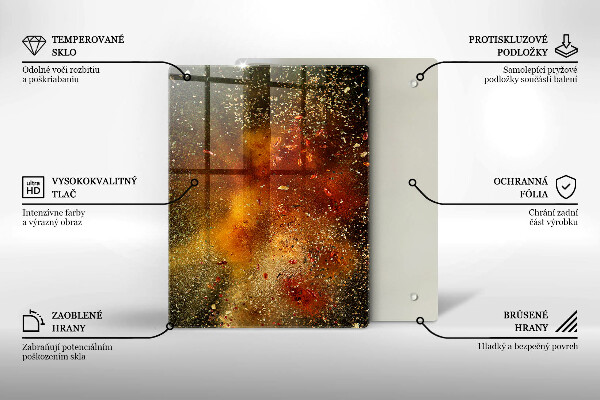 Placă protecție plita Condimente colorate
