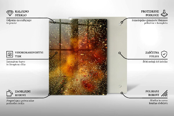 Placă protecție plita Condimente colorate