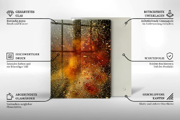 Placă protecție plita Condimente colorate
